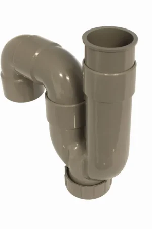 De Beer buissifon universeel 40mm ABS lijmverbinding grijs+ 410002001 Aanbieding