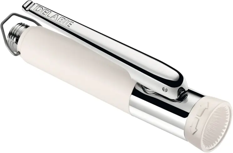Rechtstreeks Van De Fabrikant Delabie witte sproeier M1/2" met regelbare straal en schokbestendig uiteinde 433000