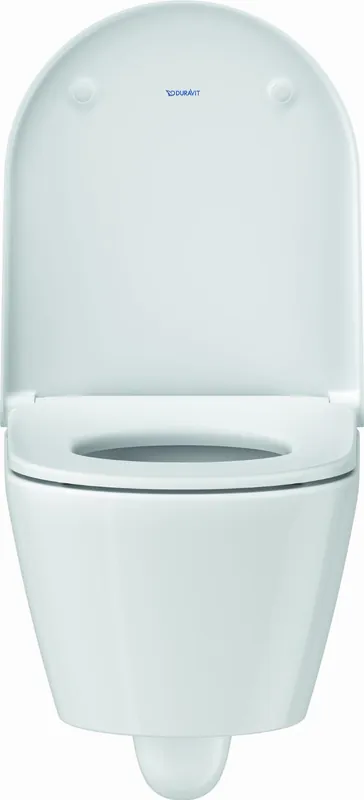 Duravit D-Neo wandcloset 48cm compact rimless pack, wc zitting afneembaar en softclose wit 45870900A1 Nieuw