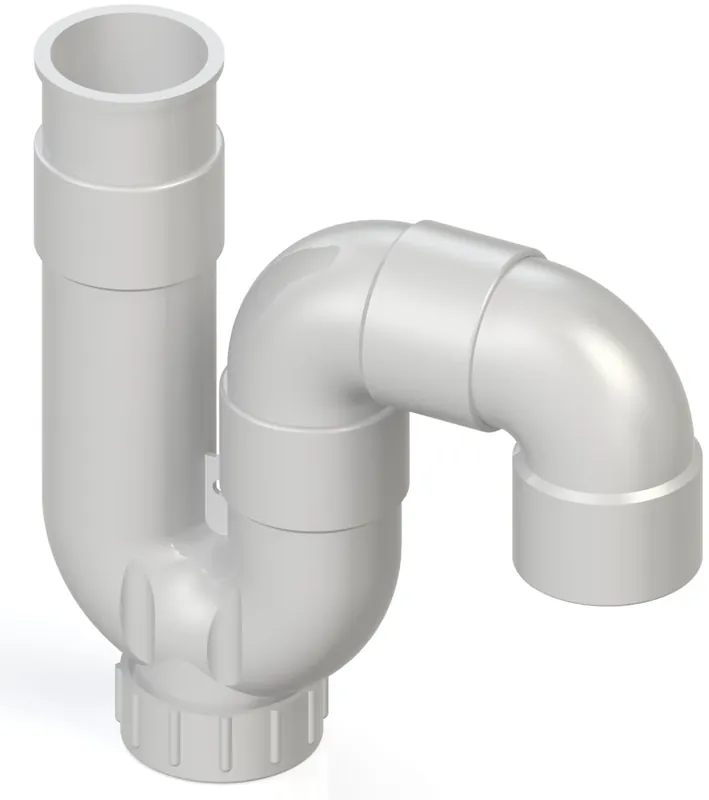 De Beer, Buissifon universeel 32 mm ABS, lijmverbinding, wit Premium