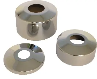 Beste Prijs De Beer, kraanrozet, chroom, buitendiameter 60mm, binnendiameter 21.5mm, 1/2"x10mm