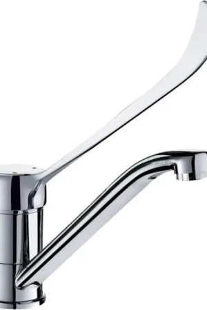 Delabie mechanische keukenkraan voor spoeltafel of trog met draaibare uitloop 2210LBEL Veilige Betaling
