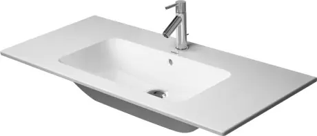 Duravit Starck Me meubelwastafel m. 1 kraangat m. overloop 103x49cm wit 2336100000 Snelle Levering