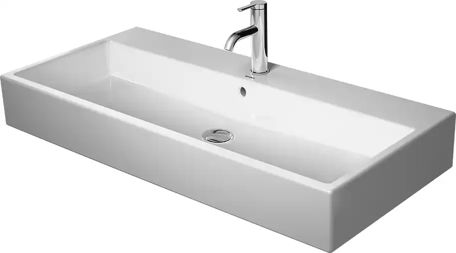 Duravit Vero Air (meubel) wastafel m. 2x1 kraangat m. overloop 100x47cm wit 2350100024 Merkproduct