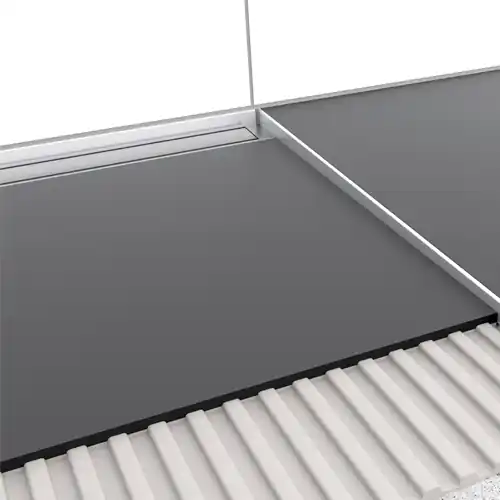 Easy Drain afschotprofiel L/R, zowel links als rechts toepasbaar, rvs. Instelbaar in hoogtevan 8 tot 32 mm Fabrieksprijs