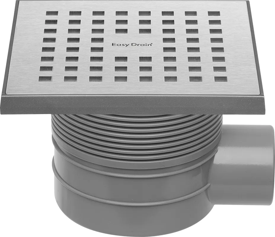 Rechtstreeks Van De Fabrikant Easy Drain Aqua 150x150mm afvoerput met rooster RVS geborsteld MSI