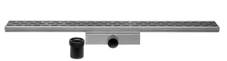 Easy Drain Compact 30 RVS douchegoot 70 cm met RVS slotrooster zijuitloop inbouwdiepte = 63mm waterslot = 30mm EDCOM70030 Beste Prijs