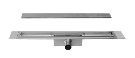 Lage Kosten Easy Drain Compact 30 TAF douchegoot 80 cm met omkeerbaar tegel/zero rooster zijuitloop inbouwdiepte = 75-85mm waterslot = 30mm EDCOMTAF80030