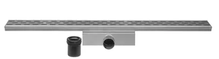 Must-Have Easy Drain Compact 50 RVS douchegoot 70 cm met RVS slotrooster zijuitloop inbouwdiepte = 63mm waterslot = 50mm EDCOM70050
