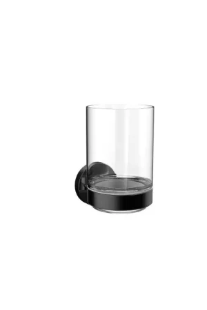 Nieuw Emco Round, glashouder, zwart met helder glas