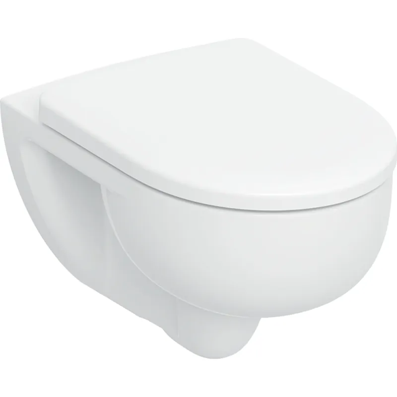 Direct Verzonden Geberit 300 Basic combipack wandcloset 54cm diepspoel TurboFlush SC QR zitting Wit 503.112.00.1