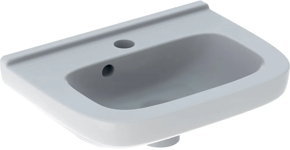 Geberit 300 Basic fontein m. kraangat midden m. overloop 40x25x15cm wit S8400200000G Direct Verzonden