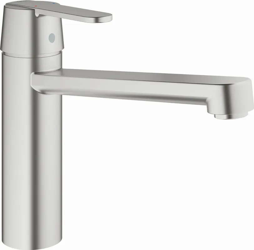 Shop Nu Grohe Get keukenkraan m. medium uitloop super steel 30196DC0