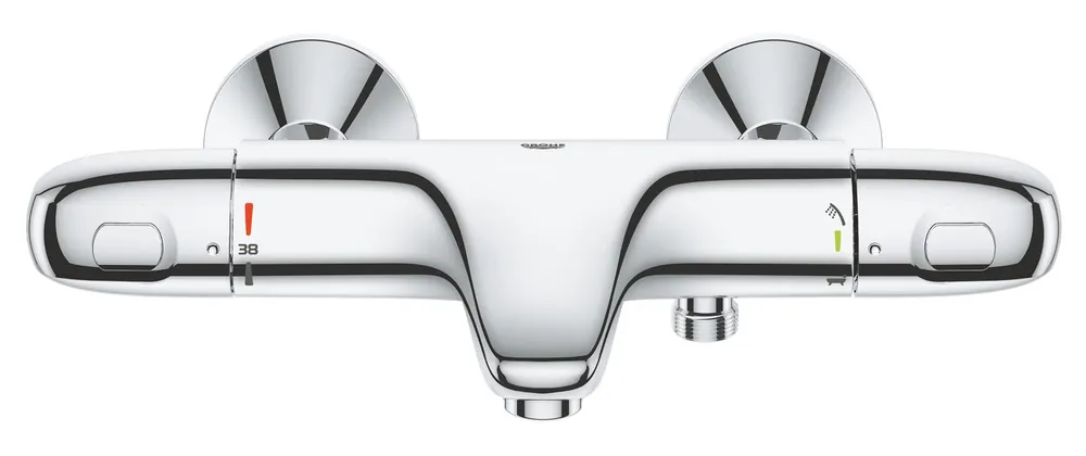 Grohe Grohtherm 1000 badthermostaat HOH = 15cm met koppelingen chroom 34816003 Fabrieksprijs