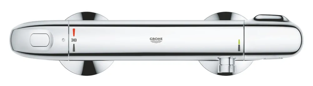 Grohe Grohtherm 1000 douchethermostaat met koppelingen HOH=15cm chroom 34814003 Must-Have