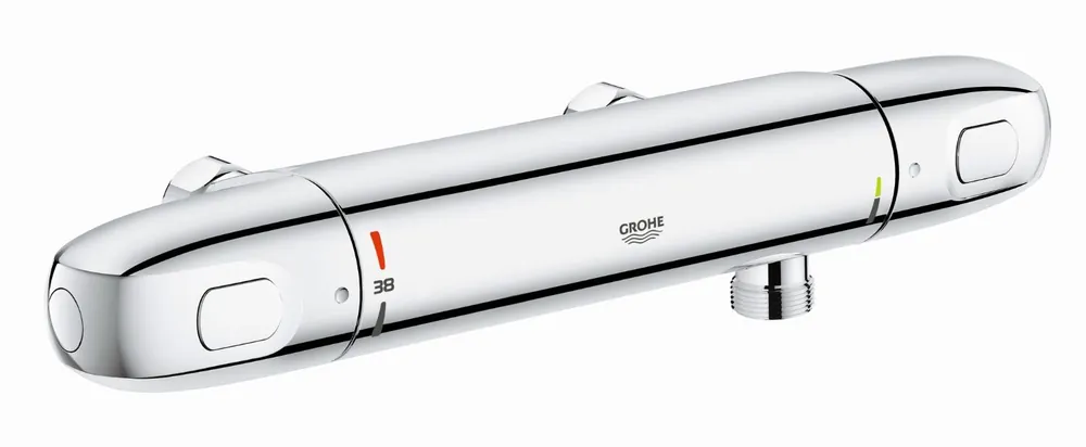Premium Grohe Grohtherm 1000 douchethermostaat zonder koppelingen HOH=12cm chroom 34815003