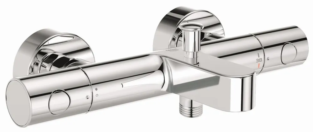 Grohe Grohtherm 800 Cosmopolitan badthermostaat m. omstel m. koppelingen HOH=15cm chroom 34766000 Hete Deal