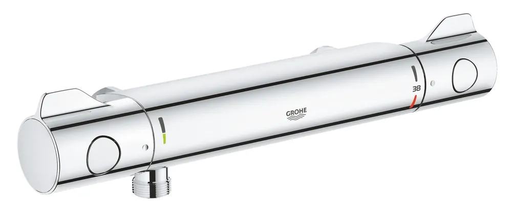 Flitsaanbieding Grohe Grohtherm 800 douchethermostaat z. omstel z. koppelingen HOH=15cm EcoJoy en volumegreep m. ecobutton chroom 34561000