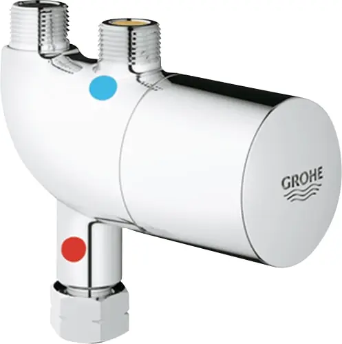 Finale Uitverkoop Grohe Grohtherm Micro, Opbouwthermostaat, eengreeps, 36mm hartafstand, temperatuurblokkering, 3/8" aanvoer, chroom