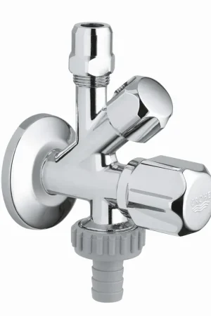 Beste Prijs Grohe hoekstopkraan knel 1/2"x3/8" met kunststof greep chroom 22035000