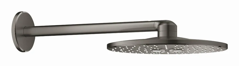 Grohe Rainshower SmartActive Hoofddoucheset Duo rond 310mm hard graphite geborsteld 26475AL0 Op = Op