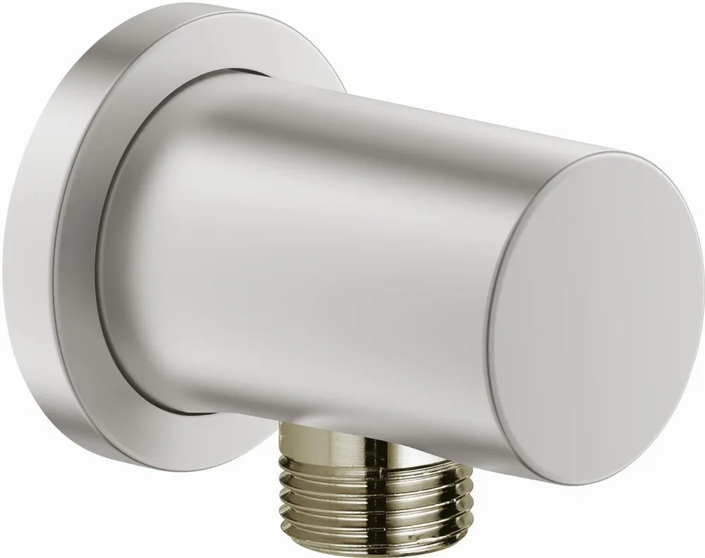 Grohe Rainshower wand aansluitbocht, buitendraad met een ronde rozet, beveiligd tegen terugstroming supersteel 27057DC0 Flitsaanbieding