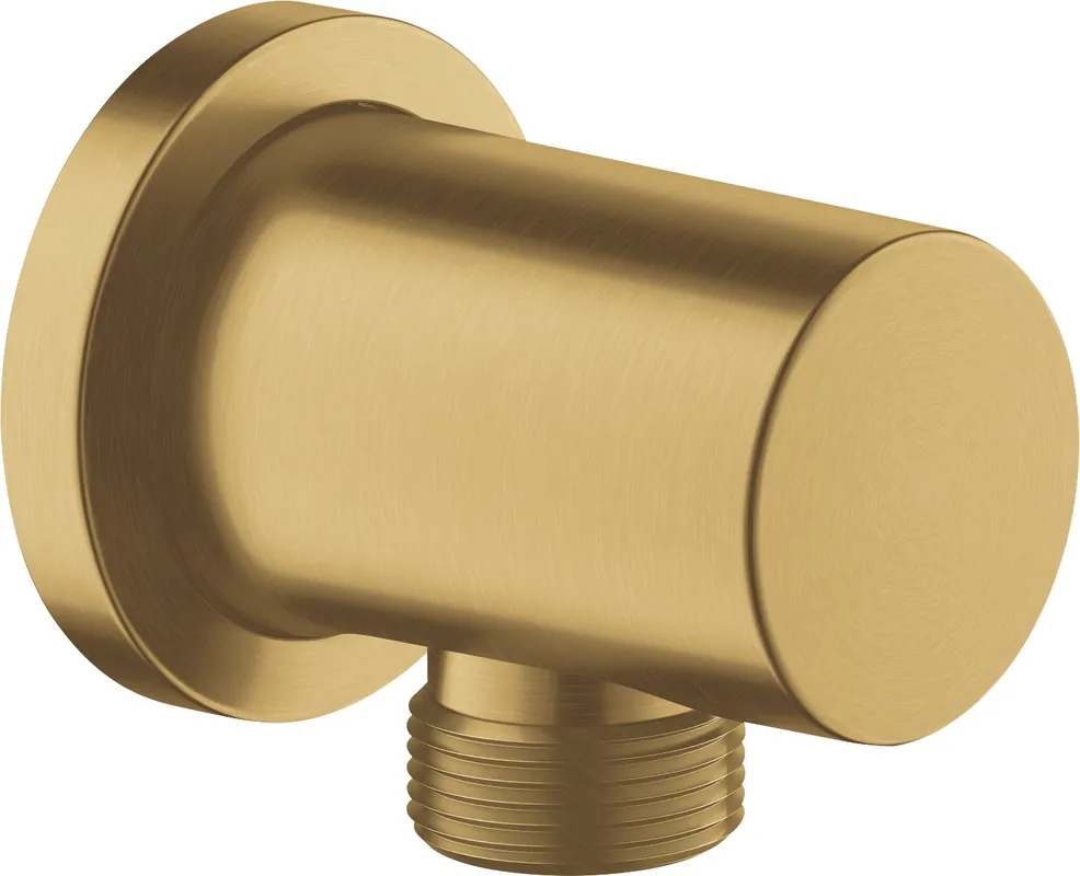 Goedkoop Grohe Rainshower wandaansluitbocht met een ronde rozet geborsteld cool sunrise 27057GN0