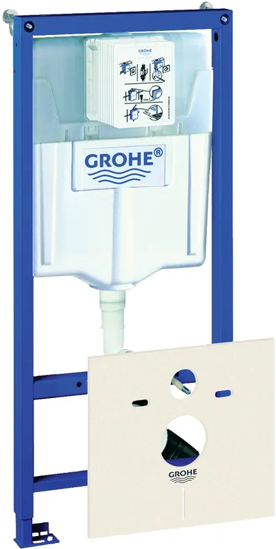 Grohe Rapid SL inbouwreservoir m. wandbevestiging z. bedieningsplaat m. geluidisolatieset 38539001 Finale Uitverkoop