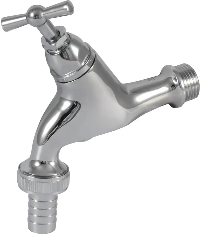 Nieuw Solar beluchterkraan 1/2" met slangkoppeling (krukbediening). Chroom, KIWA.