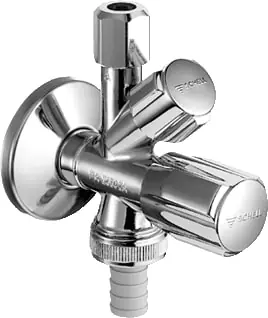 Merkproduct Schell Comfort combinatiehoekstopkraan met terugslagklep 1/2" met bovendeel met vetkamer ASAG chroom 035450699