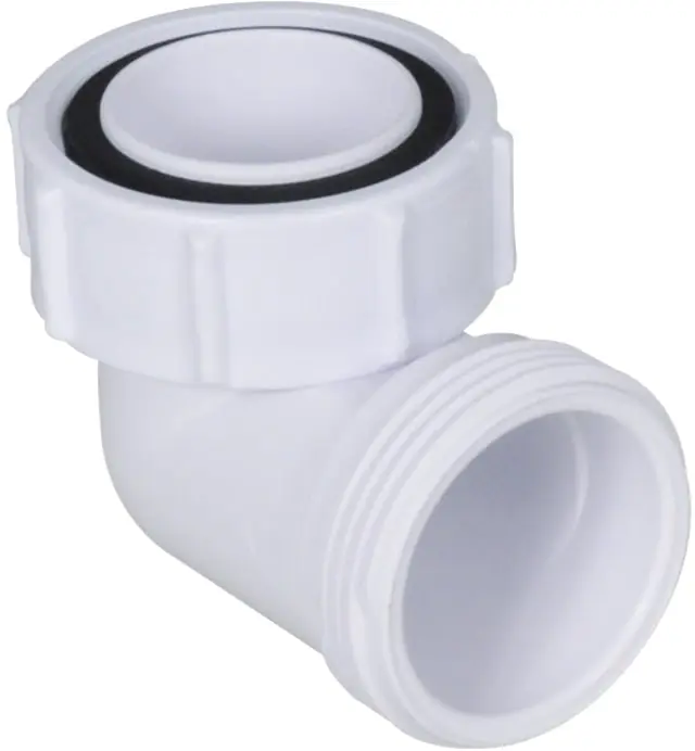 Solar MacValve, Ruimtebesparende bocht, S4U, 1 1/4" x 1 1/4", PP, wit (voor MacValve waterslotloos sifon) Veilige Betaling