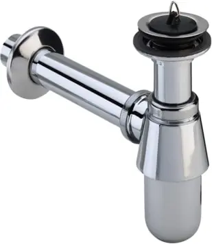Betaalbaar Solar plugbekersifon 5/4"x32mm met muurbuis chroom, incl. rozet