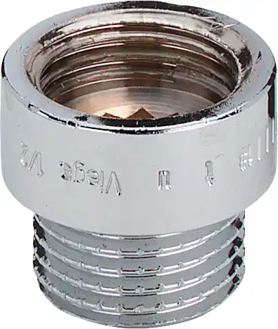 Solar rechte koppeling, kraanverlengstuk 3/8" x 3/8" L = 20mm verchroomd (binnendraad x buitendraad) Exclusieve Aanbieding