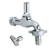 Direct Beschikbaar Tapkraan plus slangkoppeling plus sleutel gepolijst chroom 1/2 inch