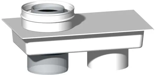 Snelle Levering Burgerhout TwinSafe adapter concentrisch 80/80-80-125 concentrisch PP wit 400453937
