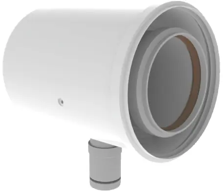Express Levering Burgerhout TwinSafe condensopvang 60/100mm PP, concentrisch wit 410084672