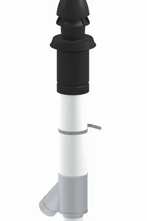Meest Verkocht Burgerhout Skyline 3000 dakdoorvoer combi 60/100mm - 125mm PP, concentrisch zwart 400452935