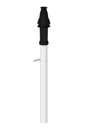 Nieuw Burgerhout Skyline 3000 dakdoorvoer HR 60/100mm PP, concentrisch, verlengd zwart 400452749