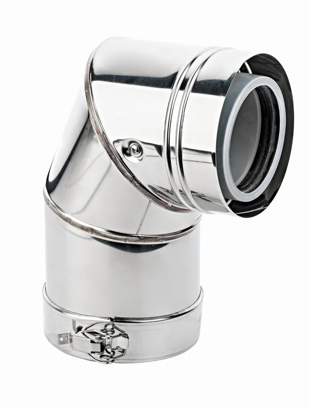 Dagaanbieding Burgerhout Outdoor bocht PP concentrisch 80/125 90° 400455010