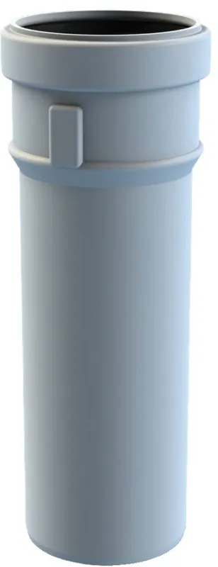 Lage Kosten Burgerhout Safe-PP rookgasafvoerbuis 80x1000mm PP wit 400453977