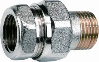 Beste Prijs Comap 3-delige radiator koppeling 1/2" Recht, vernikkeld