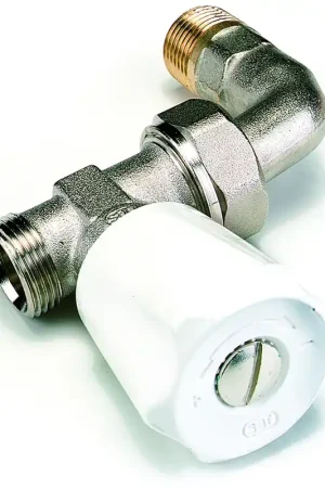 Alleen Vandaag Comap EURO-SAR handbediende radiatorkraan 1/2" Recht met bocht. Buisaansluiting M22. T.b.v M28 knop