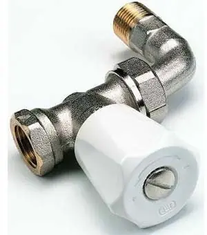 Comap EURO-SAR handbediende radiatorkraan type 409UCB. 1/2" recht met bocht 7001027 Fabrieksprijs