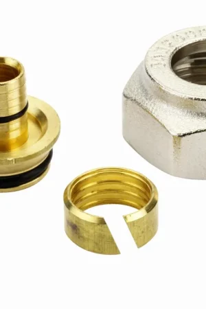 Danfoss aansluit koppeling 16 x 2mm - 3/4‘‘ euroconus. Voor aluminium kunststof buis ( AKB / alu-pex ) Must-Have