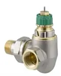 Voordeelprijs Danfoss Dynamic Valve 2-in-1 radiatorafsluiter 013G7719 Type RA-DV Dubbel haaks Rechts DN15
