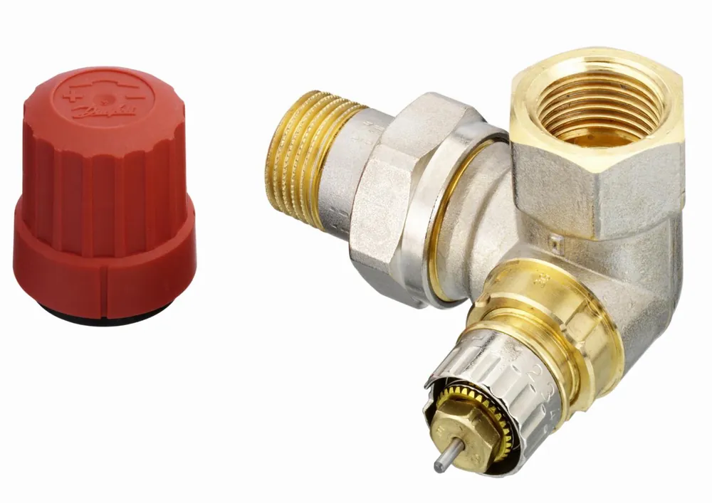 Danfoss RA-N thermostatische radiatorkraan 1/2‘‘ dubbel haaks Links t.b.v. click 22 kop 013G0234 Goedkoop