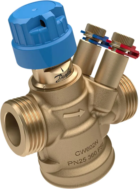 Danfoss regelafsluiter AB-QM 4.0 DN20, 110-1100 l/h, drukgecompenseerd, buitendraad, incl. meetnippels 003Z8203 Fabrieksprijs