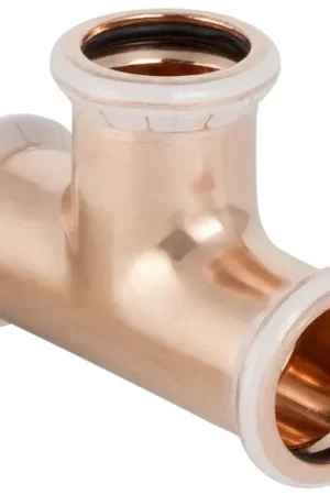 Geberit Mapress, T-stuk, 90 graden, koper, met CIIR afdichtring, 54mm x 54mm x 54mm (persmof x persmof x persmof) Direct Verzonden