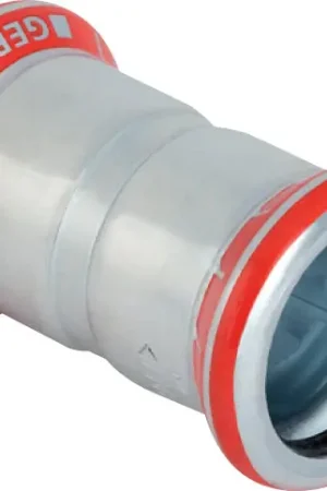 Actieprijs Geberit Mapress, Sok, recht, 1-delig, C-staal, met CIIR afdichtring, 35mm x 35mm (persmof x persmof)