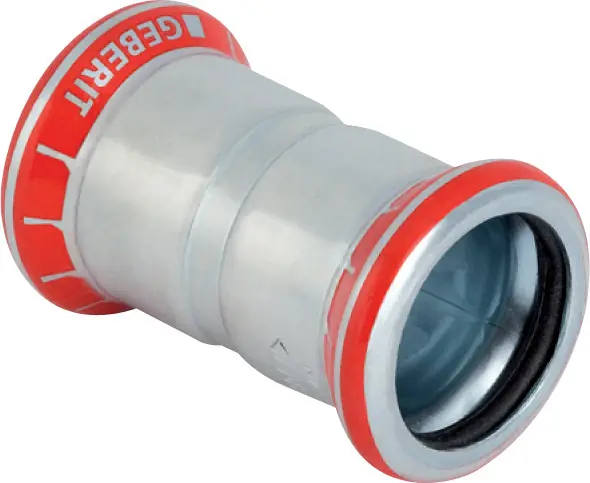 Actieprijs Geberit Mapress, Sok, recht, 1-delig, C-staal, met CIIR afdichtring, 35mm x 35mm (persmof x persmof)